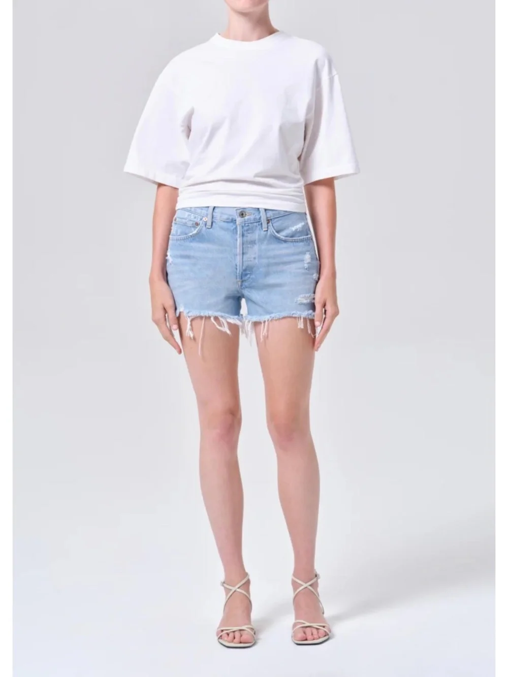 AGOLDE Parker Denim Shorts in Swapmeet